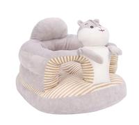 Generic Asiento de Apoyo para Bebés Silla Infantil de Felpa Suave para Sentarse para Aprender a Sentarse Sofá Estable para Bebés Silla para Pequeños Interacción entre e Hijos (Hámster gris)