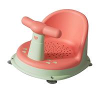 Generic Asiento de Bañera para bebé, Asiento de Baño Ergonómico para bebé, Ventosas Fuertes, Cómodo de Baño Plegable y Ajustable (naranja vibrante)