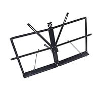 Generic Atril de Mesa, Soporte para Partituras de Hierro, Plegable, 46,5 X 28,5 Cm, Soporte de Escritorio con Resorte Ajustable de Múltiples ángulos para Practicar la Lectura, Piano, Guitarra, Violín