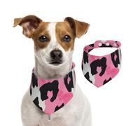 Generic Baberos triangulares con estampado de leopardo, lindos pañuelos para perros, ajustables con broches, para perros, cachorros y gatos