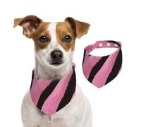 Generic Baberos triangulares con estampado rosa para mascotas, lindos pañuelos para perros, ajustables con broches, para perros, cachorros y gatos