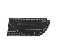 Generic Balancín de Trate de Guitarra, Regla de Calibre de Acción de Cuerda Versátil de Acero Inoxidable Resistente Portátil Negro para Reparación