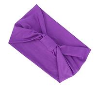 Generic Bandas Giratorias, Diademas Anchas Antideslizantes Elásticas para Correr, Yoga, desde Senderismo hasta Ciclismo (PURPLE)