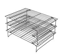 Generic Bandeja Antiadherente de Acero Al Carbono para Cocinar Pan y Galletas con Barras Transversales Fuertes y Pequeños Agujeros