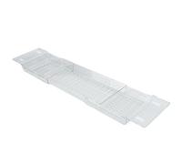 Generic Bandeja de Bañera, Drenaje Extensible de Gran Capacidad Bandeja de Baño Bande (Color Transparente)