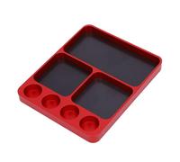 Generic Bandeja de Herramientas de Fijación RC Bandeja Organizadora de Tornillos RC de Metal Resistente, Construcción Duradera para Reparación de Juguetes Modelo 1/10, Gestión Organizada de Piezas