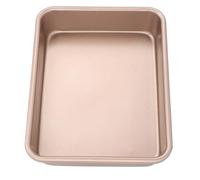 Generic Bandeja para hornear de acero al carbono, bandeja rectangular antiadherente, portátil, multifuncional, para hogar, restaurante (rectangular grande)