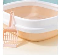 Generic Bandeja para para Gatos, Grande, Espaciosa, Fácil de Limpiar, Semicerrada, para la Mayoría de Las Razas con Pala para para Gatos, Adecuada para Dueños de Mascotas, Material PP de Primera (L)