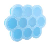 Generic Bandeja Reutilizable del Congelador de la Comida del Silicón con los Agujeros de la Tapa 10 Ideales para la Fabricación de Alimentos para Bebés Color Púrpura (BLUE)
