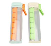 Generic Bandejas de Cubitos de Hielo Reutilizables con Tapas, Moldes de Hielo de Fácil Liberación para Cócteles, Práctico Diseño de 6 Rejillas para Congelador Doméstico, 2 uds.