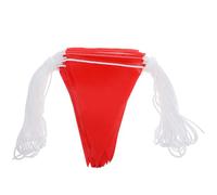 Generic Banderas de Advertencia Reflectantes Triangulares de 30 M, Banderas Marcadoras Impermeables para Señalización de Seguridad Industrial y Control de Perímetros Exteriores