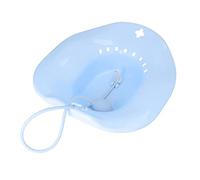 Generic Baño de Asiento Universal con Descargador para el Cuidado Posparto, Hemorroides, Diseño sin Sentadillas, Orificios de Desbordamiento, Orificio para Colgar, Fácil Limpieza (Azul)