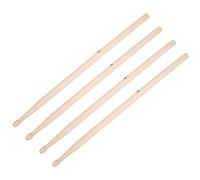 Generic Baquetas de Jazz de Madera de Arce 5A/5B 2 Pares para Práctica Diaria y Principiantes Burlywood 16" (baquetas 5B)