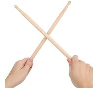 Generic Baquetas de Jazz de Madera de Arce 5A/5B Duraderas y Resistentes, 2 Pares para Práctica y Principiantes, Burlywood (baquetas 5A)