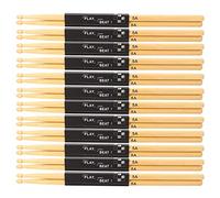 Generic Baquetas de Madera de Arce en Forma de Lágrima, Buena Sensación de Agarre para Práctica de Caja, Rendimiento en Escenario de Batería 5A, 12 Pares