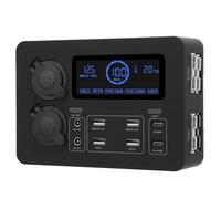 Generic Barco Coche Apto para Mini Power Box Gestión Eficiente de Energía Pantalla LCD para RVs SUV Carga Versátil para Actividades Al Aire Libre