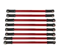 Generic Barra de Enlace RC, Juego de 8 Uds., Varillas de Tracción de Metal de 313MM para Coche SCX10 Crawler 1/10 RC