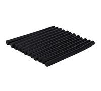 Generic Barra de Pegamento de Fusión en Caliente Duradera, Barra de Pegamento para Extensión de Cabello, Curado Rápido para Estilismo de Peluca, Extensión de Cabello, Metal de Madera, 12 Uds. (BLACK)