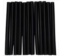 Generic Barra de Pegamento para Extensión de Cabello, Barra de Pegamento Termofusible No Tóxica, Unión Fuerte para Peinado de Peluca, Madera, Vidrio, Cerámica, 12 Uds. (BLACK)