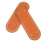 Generic Base de Bolso de Pu para Ganchillo, Forma Ovalada de 30x10 Cm, Paquete de 2 Piezas, Material Resistente para Manualidades DIY y Creación de Bolsos