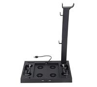 Generic Base de Enfriamiento para Consola Series X con Ventiladores de Enfriamiento Rápido, Carga Dual, Indicador LED, Adecuado para Jugadores de SX Material ABS Negro 2 Soportes