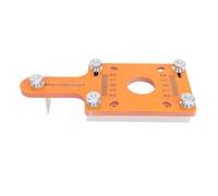 Generic Base de Enrutador Recortadora de Madera, Profundidad de Ranurado Ajustable, Herramienta de Carpintería Versátil, Aleación de Aluminio + Material de Cartón Sintético