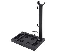 Generic Base del Ventilador de Enfriamiento de la Consola Series X Conecte Más Dispositivos Soporte de Enfriamiento Vertical para SX, Carga Dual para Jugadores de Consola Color ABS Negro