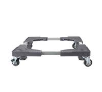 Generic Base Móvil Ajustable de Alta Resistencia para Lavadora, Refrigerador con Ruedas de Bloqueo, Construcción de Aleación de Hierro, de Nivelación de Equilibrio, Plataforma Rodante para Muebles