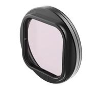 Generic Básico Soporte de Filtro de Lente para insta360 Ace Pro, Negro, Aluminio, 49mm