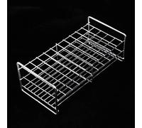 Generic Bastidor de Tubos de Ensayo de Acero Inoxidable Resistente a Altas Temperaturas con Orificios Cuadrados para Uso en Laboratorio Médico