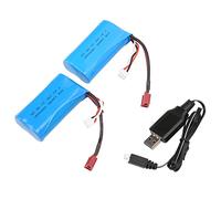 Generic Batería Lipo de 7,4 V, 1500mAh, 15C, Batería de Litio Recargable Eficiente para Coche RC, Barco, Tiempo de Juego Al Aire