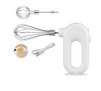 Generic Batidora de Mano Inalámbrica Batidora Eléctrica Compacta y Elegante para Hornear Mientras Viaja con Carga USB y 4 Configuraciones de Velocidad (WHITE)