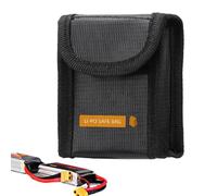 Generic Battery Bag Fireproof, Protector para baterías de litio, Flame Retardant Fireproof Battery Guard, High Temperature Resistant, for Safe Charging 4,33 x 3,5 x 2,48 pulgadas, multicolor, small,