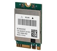 Generic BCM94352Z Tarjeta de Red Inalámbrica Adaptador WiFi Compacto de Doble Banda para Computadoras Personales y Hackintosh 30 X 22 Mm (Cable+Anten Deflector)