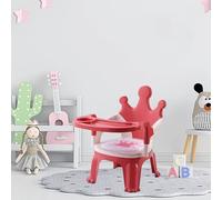 Generic Bebé que Cena la Silla con la Bandeja Especial del Sonido para la Silla de bebé para Comer, Material Plástico (rojo)