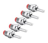 Generic Bebedero Automático de Cobre y Acero Inoxidable para Tetina de Cerdo, 5 uds., para Uso Ganadero, Tapa Roja, 2,5x0,8 Pulgadas