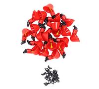 Generic Bebedero Automático para Pollos, Dispensador de Bebidas para Aves de Corral a Prueba de Fugas, Material Seguro, 20 Piezas (Rojo)