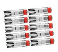 Generic Bebedero para Pezones para Cerdos, Resistente Al óxido, Volumen de Agua Ajustable, Bebedero Automático para Ganado, Caballos, Cerdos, Acero Inoxidable, 10 Piezas para Granjas Grandes