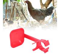 Generic Bebedero para Pollos, 20 Piezas, Rojo, Fácil de Limpiar, para Granjas Avícolas, Material ABS Duradero
