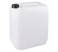 Generic - Bidón de plástico HDPE de 30 L - Apilable, sin BPA, multifuncional - Colores naturales, con indicador de litros y cierre de garantía