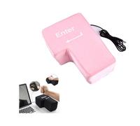Generic Big Enter Button - Dispositivo de escritorio con botón de entrada grande para oficina, portátil, computadora, entrada, botón, USB, para hombres, decoración creativa (rosa)