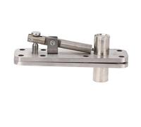 Generic Bisagra de Puerta Oculta, Resistente, Rotación de 180 Grados para Puertas de Madera, Puertas con Marco de Aluminio, Juego de 4 Piezas de Bisagra de Acero Inoxidable Plateado