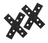 Generic Bisagra Pivotante Oculta de Acero Inoxidable 360 Grados Bisagra Giratoria Pequeña Eje Central Negra 2 Unidades para Puertas de Armarios y Muebles Industriales