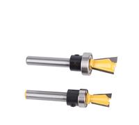 Generic Bit de Enrutador de de Doblete, 1/4 Brocas de Enrutador de Vástago Bits de 1/4 Vástago con Rodamiento de 2 Piezas/establecimiento de Brocante de Mocos