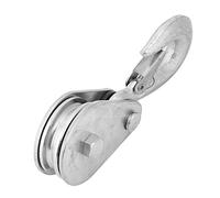 Generic Bloque de Polea Polea de Cuerda de Elevación de una Sola Rueda de Acero de Alta Resistencia para Esquís Domésticos Pequeños, 1 Bloque de de Metal para Equipos de Fitness, 1T (0,5 toneladas)