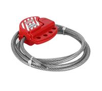 Generic Bloqueo de Cable Ajustable Resistente a Impactos con 4 Orificios para Cerraduras para Múltiples Usuarios en Lugares de Trabajo de la Industria eléctrica: 0,16 Pulgadas de Diámetro, 5,91 Pies