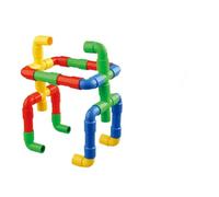 Generic Bloques de Construcción de Tuberías, ABS, Gran para Desarrollar el Sentido Visual, Bloque de Túneles de Tuberías para el Hogar y los Niños (Colorful)