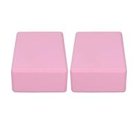 Generic Bloques de Yoga Antideslizantes de Color Rosa, Paquete de 2 para una Alineación Segura y Eficaz en Posturas de Yoga, Adecuados para Todos los Niveles, Material de Espuma Ligero