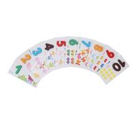 Generic Bloques Numéricos de Madera Tarjetas Flash Matemáticas Juguete Educativo para Niños, Diseño Exquisito Que Combina Patrones de Animales, Juguete de Aprendizaje Temprano para Mayores de 3