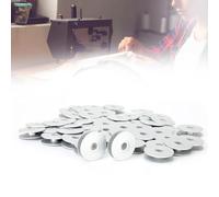 Generic Bobinas de Aluminio de, 50 Carretes Vacíos para Máquina de Coser con Ojales, Altura de Bobina de 0,24 Pulgadas, Bobina de Metal Suave para un Trabajo Eficiente, Suministros de Costura